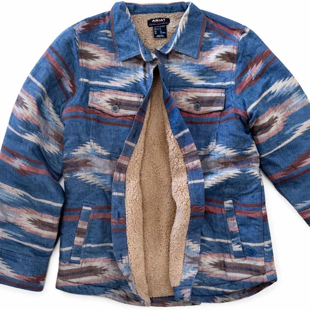 Ariat Western Multicolor Patterned Jacket With Wa… - image 1